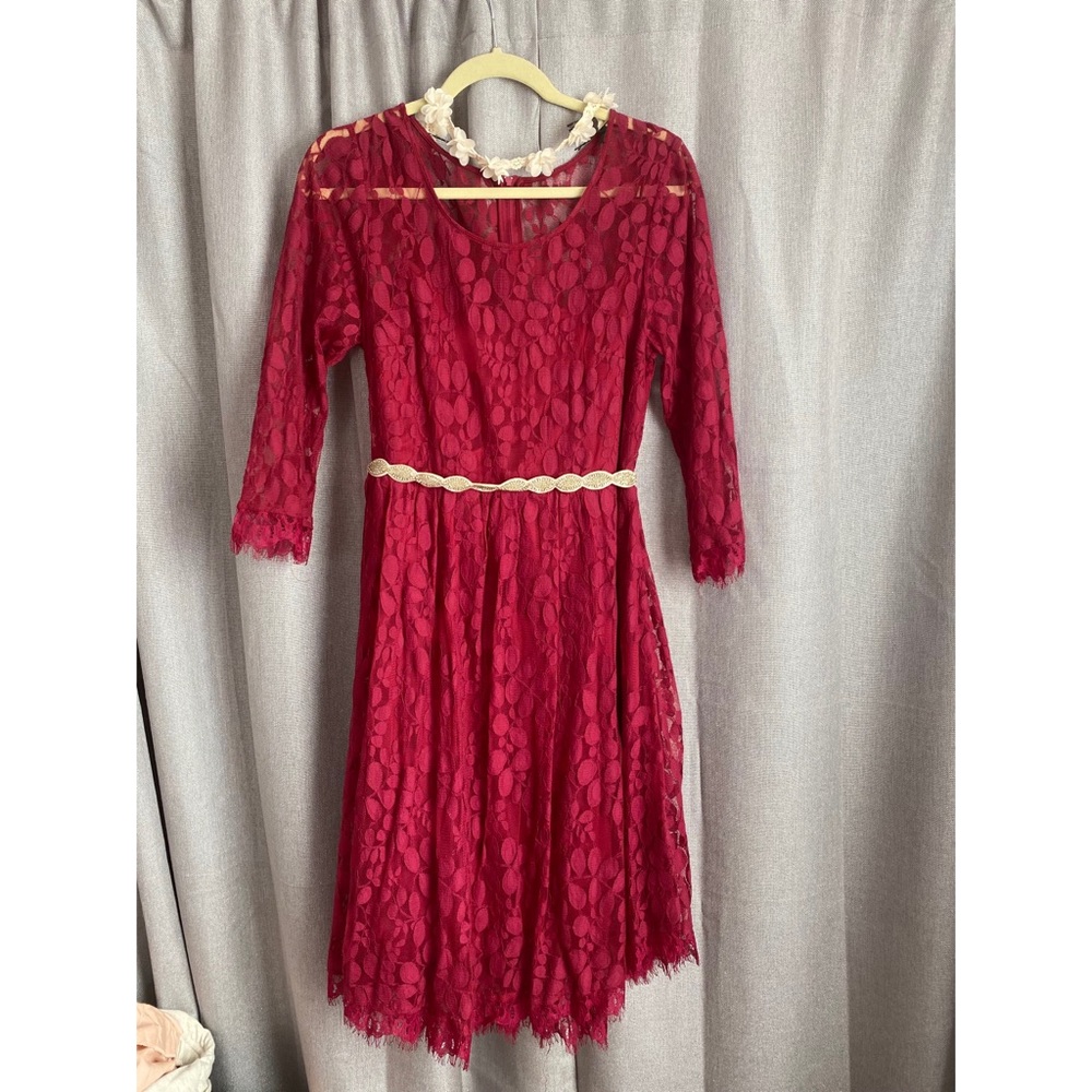 TORRID Red Lacey Midi Dress